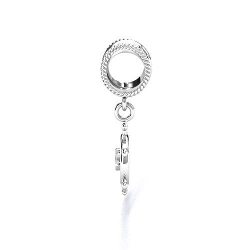 Ship's Wheel Bracelet Charm