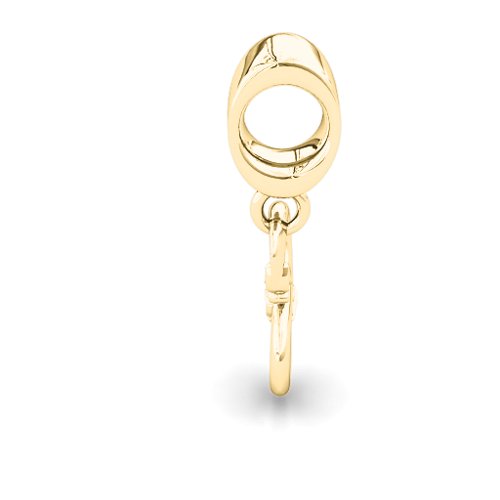 Love Dangling Infinity Bracelet Charm – 10K Yellow Gold
