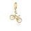 Bicycle Bracelet Charm – 10K Yellow Gold