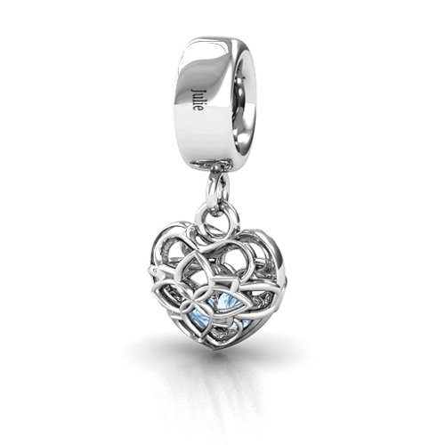 Beautiful Blossom Caged Bracelet Charm