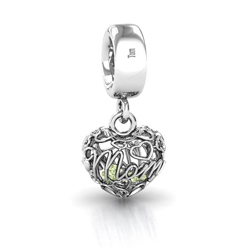 A Mother's Love Caged Bracelet Charm