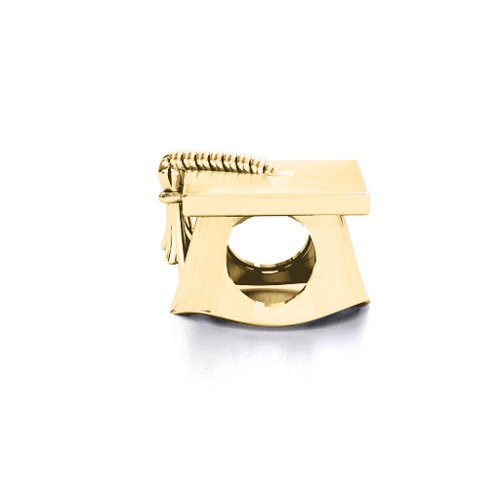 Graduation Cap Bracelet Charm – 10K Yellow Gold