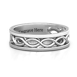 Women's Diadem Infinity Ring in 925 Sterling Silver