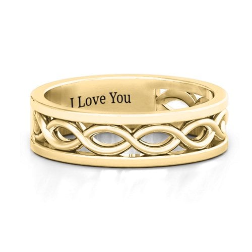 Women's Diadem Infinity Ring – 10K Yellow Gold