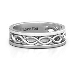 Women's Diadem Infinity Ring – Sterling Silver