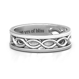 Women's Diadem Infinity Ring in 925 Sterling Silver
