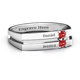 Women's Crevice Grooved Ring