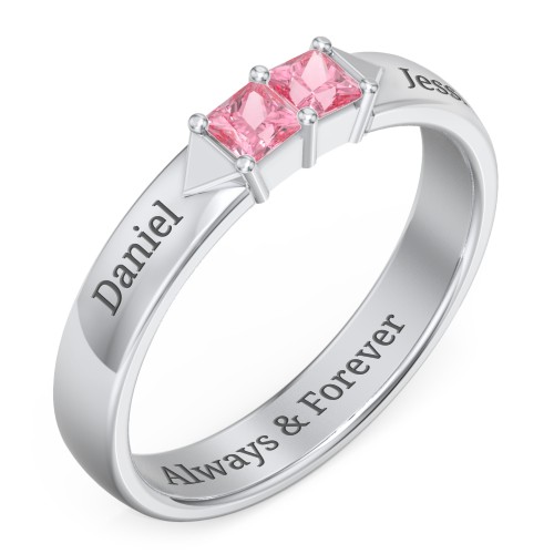 Timeless Romance Ring – Sterling Silver with Pink Tourmaline