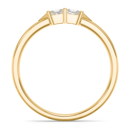 Timeless Romance Ring – 10K Yellow Gold with Cubic Zirconia