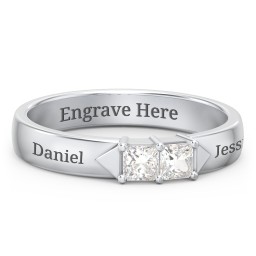 Timeless Romance Ring in 925 Sterling Silver with Cubic Zirconia