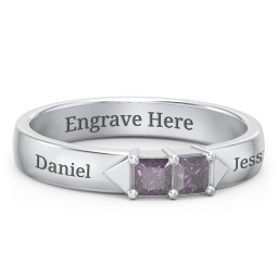 Timeless Romance Ring in 925 Sterling Silver with Alexandrite