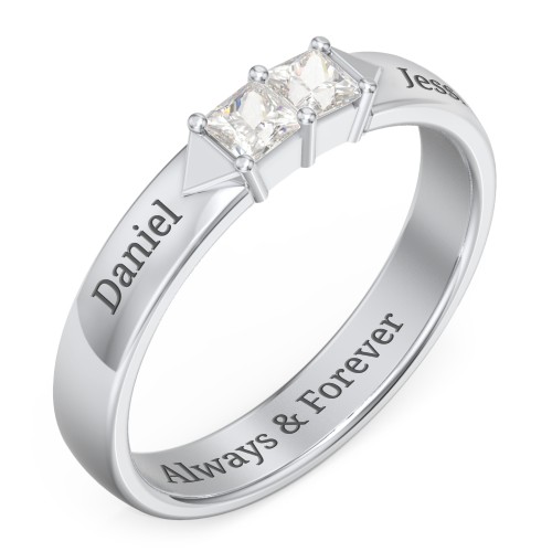 Timeless Romance Ring – Sterling Silver with Cubic Zirconia