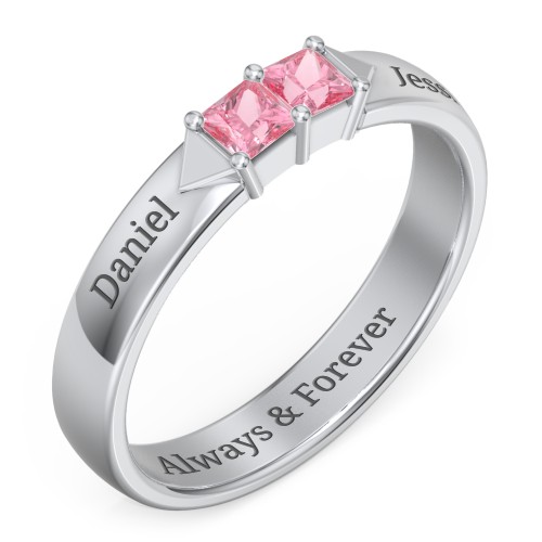 Timeless Romance Ring – Sterling Silver with Pink Tourmaline