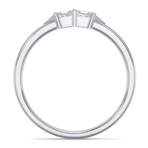 Timeless Romance Ring – Sterling Silver with Cubic Zirconia