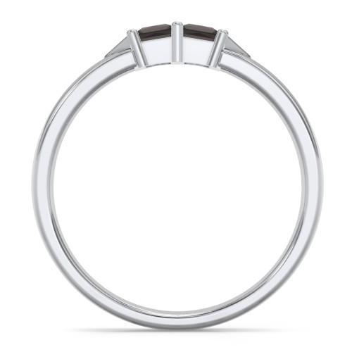 Timeless Romance Ring – Sterling Silver with Smokey Quartz