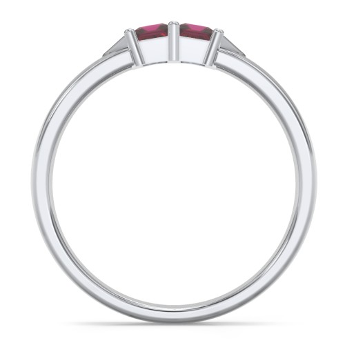 Timeless Romance Ring – Sterling Silver with Ruby