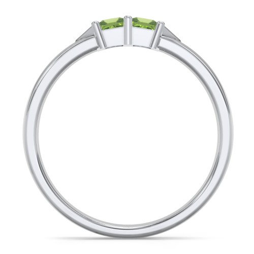 Timeless Romance Ring – Sterling Silver with Peridot
