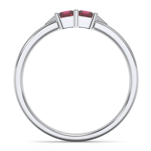 Timeless Romance Ring – Sterling Silver with Ruby