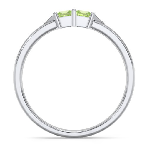 Timeless Romance Ring – Sterling Silver with Peridot