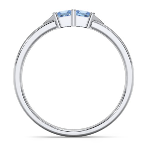 Timeless Romance Ring – Sterling Silver with Blue Topaz