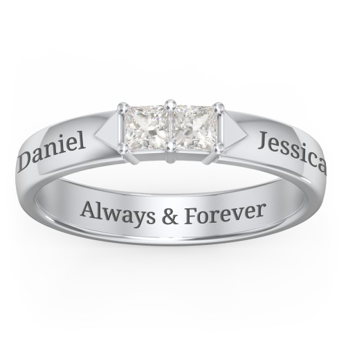 Timeless Romance Ring – Sterling Silver with Cubic Zirconia
