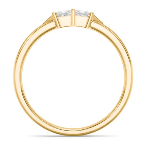 Timeless Romance Ring – 10K Yellow Gold with Diamond