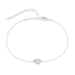 Heart Anklet with Cold Enamel