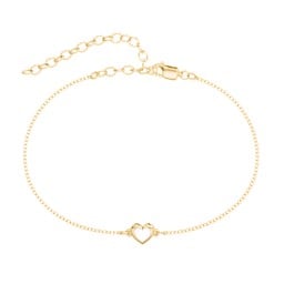 Heart Anklet with Cold Enamel