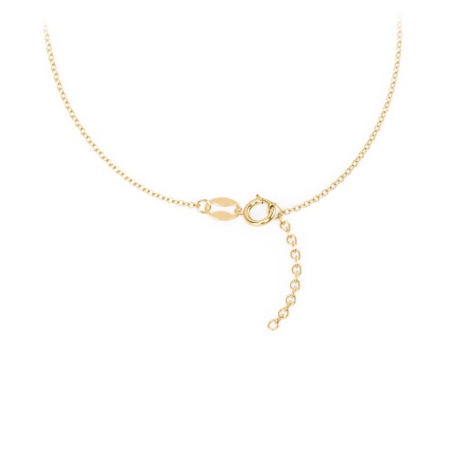 Evil Eye Anklet with Eyelashes – 18K Gold Plated Silver with Fancy Blue Premium Zirconia