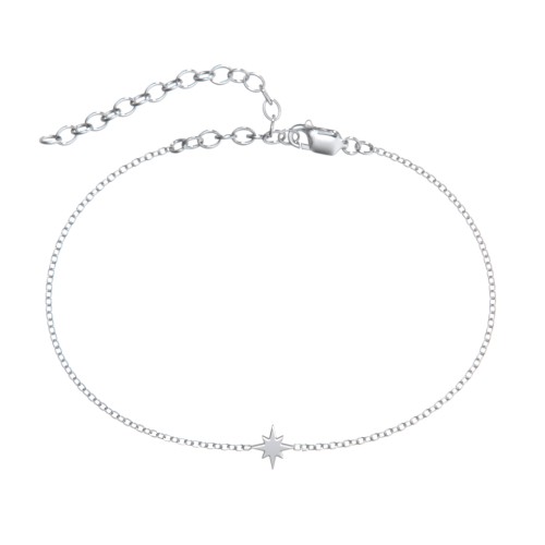 Starburst Anklet – Sterling Silver