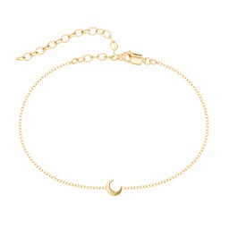 Moon Anklet in 18K Gold Plated Silver