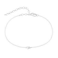 Lightning Bolt Anklet – 18K Gold Plated Silver