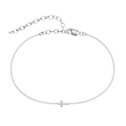 Cross Anklet in 925 Sterling Silver