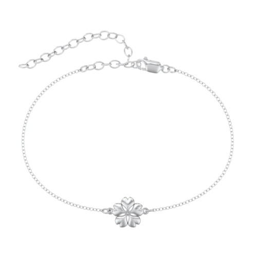 Blossom Anklet – Sterling Silver