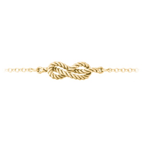 Infinity Knot Anklet – 18K Gold Plated Silver