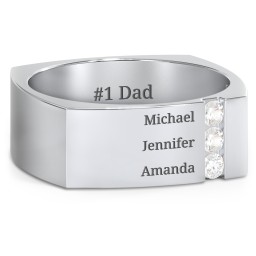 Men's Cache Square-shaped Gemstone Ring