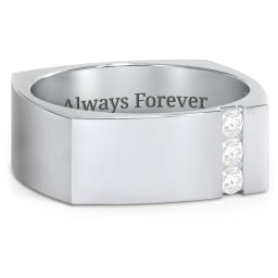 Men's Cache Square-shaped Gemstone Ring