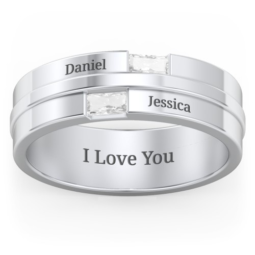 Men's Double Baguette Ring