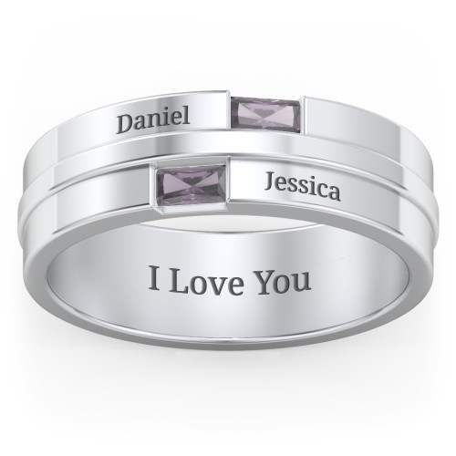 Men's Double Baguette Ring
