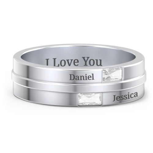 Men's Double Baguette Ring