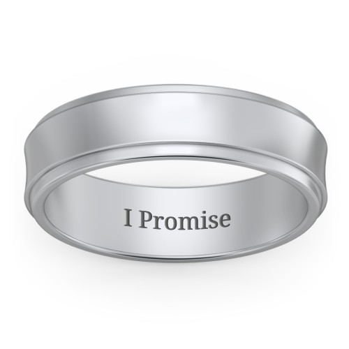 Men's Menelaus Bevelled Concave Ring – Sterling Silver