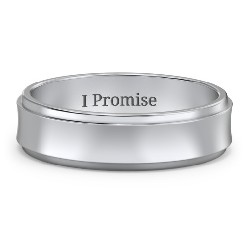 Men's Menelaus Bevelled Concave Ring – Sterling Silver