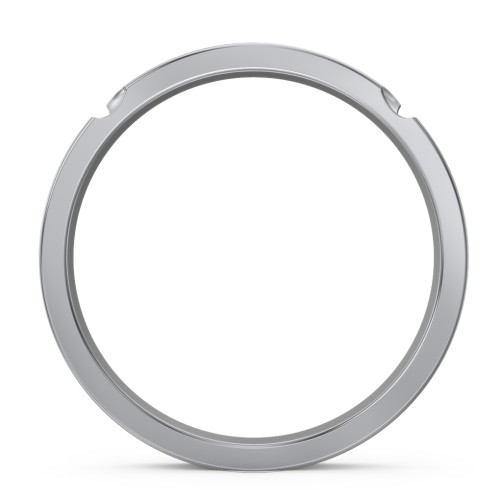 Men's Lysander Curved Groove Ring – Sterling Silver