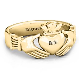 Men's Classic Celtic Claddagh Ring
