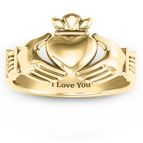 Men's Classic Celtic Claddagh Ring