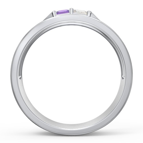 Men's Timeless Two Stone Ring