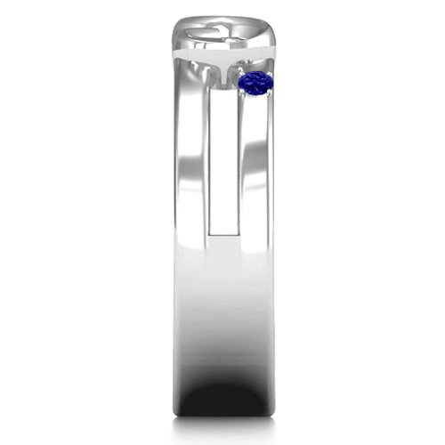Men's Accented Infinity Ring