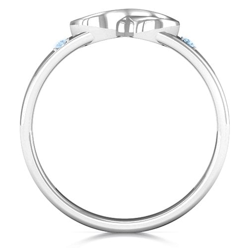 Men's Accented Infinity Ring