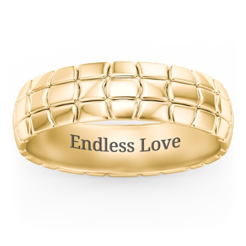 Men's Tortoise Shell Wide Band Ring