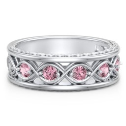 Men’s 5-Stone Infinity Ring